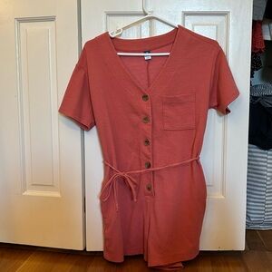 XS Old Navy Coral Summer Romper